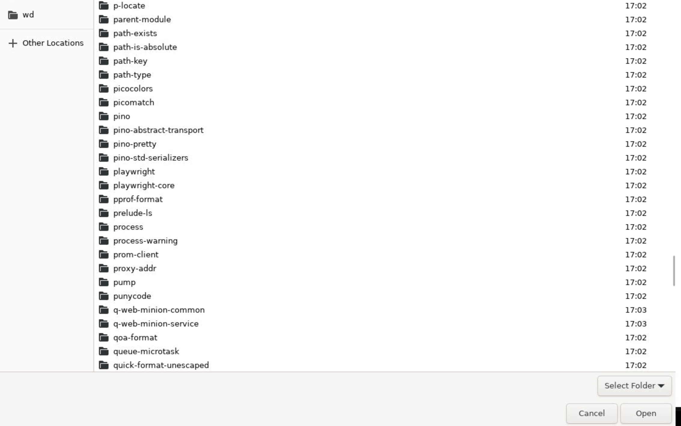 Navigating the filesystem on the minion host