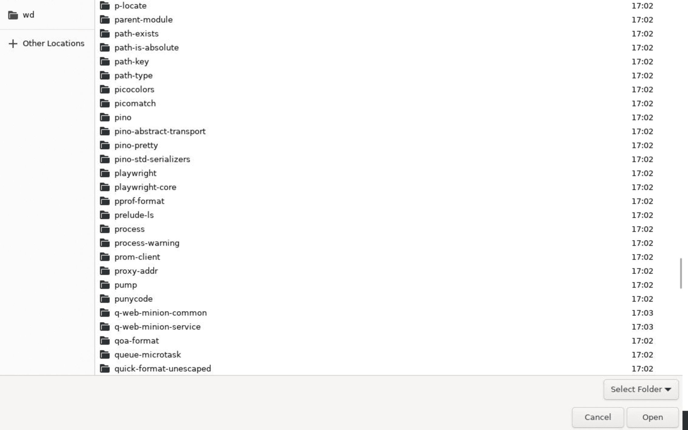 Navigating the filesystem on the minion host